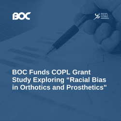 BOC Funds COPL Grant Study Exploring “Racial Bias in Orthotics and Prosthetics”
