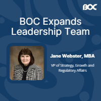 BOC Expands Leadership Team with Hire of Jane Webster, MBA