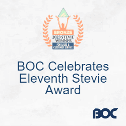 BOC Celebrates Eleventh Stevie® Award